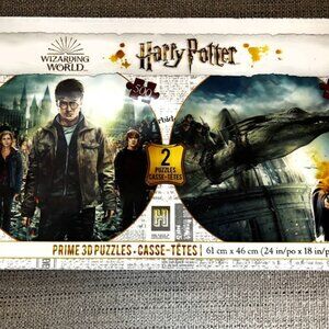 Harry Potter Wizarding World Prime 3D Image Twin Pack 2 Puzzles 500 Pieces Each